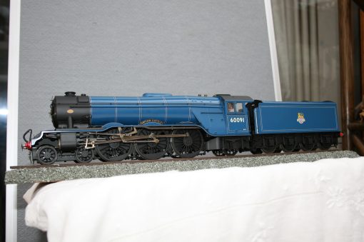 7mm. scale BR(E) Gresley Class A3 4-6-2 Tender Locomotive r/n 60091 "Captain Cuttle" in blue livery.