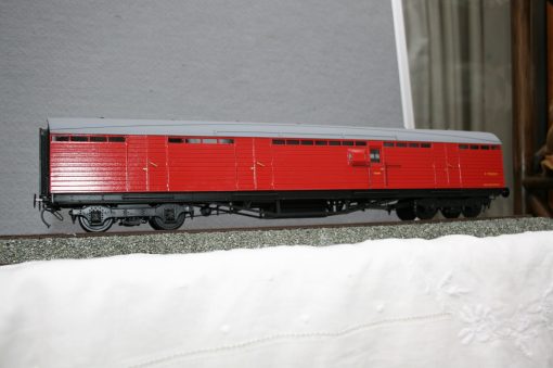 7mm. scale BR(E) Thompson "Matchboard" Full Brake r/n E70620E in carmine livery