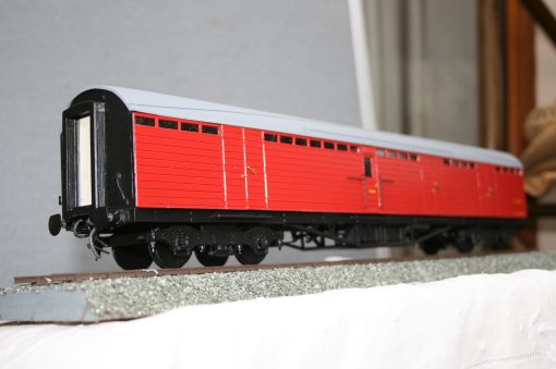 7mm. scale BR(E) Thompson "Matchboard" Full Brake r/n E70620E in carmine livery - Image 2