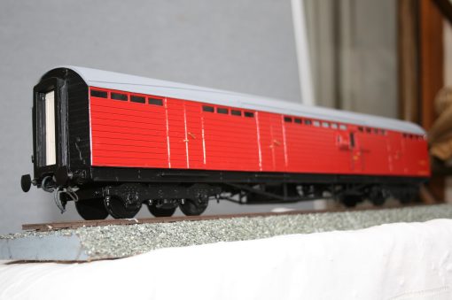 7mm. scale BR(E) Thompson "Matchboard" Full Brake r/n E70620E in carmine livery - Image 3