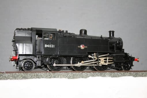 7mm. scale BR(M) Standard Class 2MT 2-6-2T Locomotive r/n 84021, late crest plain black livery. - Image 2