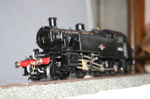 7mm. scale BR(M) Standard Class 2MT 2-6-2T Locomotive r/n 84021, late crest plain black livery. - Image 3