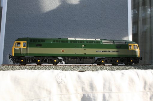 7mm. scale BR "Brush" Type 4 (later Class 47) Diesel-Electric locomotive r/n D1664 "George Jackson Churchward" 2-tone green livery.