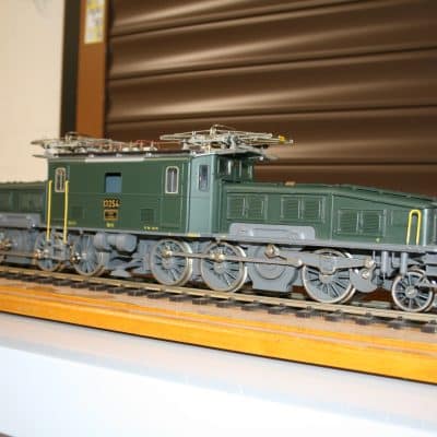 Gauge One C/E 68 "Crocodile" 2-6-0+0-6-2 Locomotive r/n 13254 in green livery.