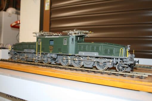 Gauge One C/E 68 "Crocodile" 2-6-0+0-6-2 Locomotive r/n 13254 in green livery.