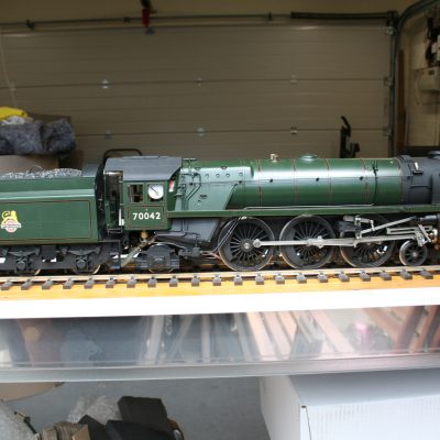 Gauge One BR Standard Class 7 "Britannia" 4-6-2 tender locomotive r/n 70042 "Lord Roberts" early crest livery.