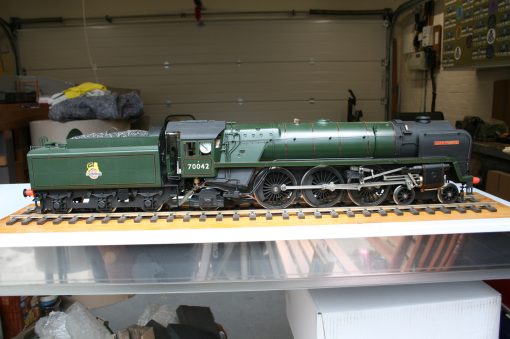 Gauge One BR Standard Class 7 "Britannia" 4-6-2 tender locomotive r/n 70042 "Lord Roberts" early crest livery.