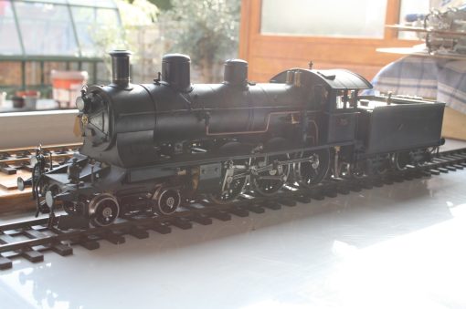 1/32nd. Scale 45mm. Gauge SBB A 3/5 4-Cylinder 4-6-0 tender locomotive r/n 705, black livery