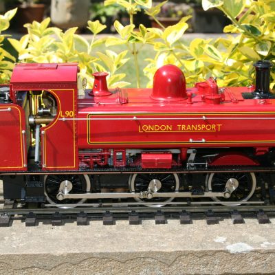 Aster 1/32nd. scale London Transport (Ex.GWR Class 57XX) 0-6-0 Pannier Tank Locomotive r/n L90 lined red livery.