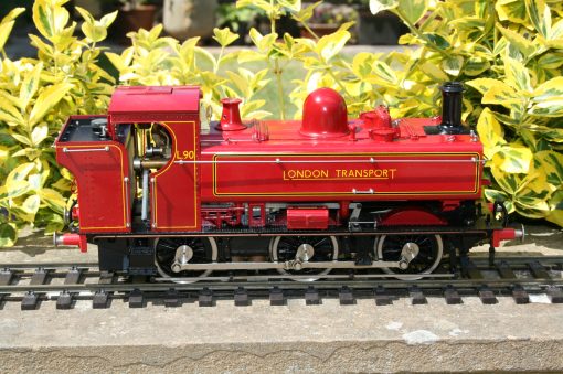 Aster 1/32nd. scale London Transport (Ex.GWR Class 57XX) 0-6-0 Pannier Tank Locomotive r/n L90 lined red livery.