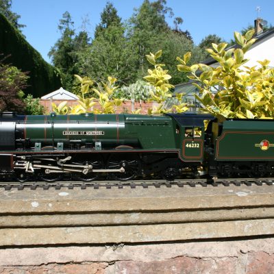 1/32nd. scale gauge one BR(M) Class 8P Princess Coronation r/n 46232 "Duchess of Montrose", green livery.