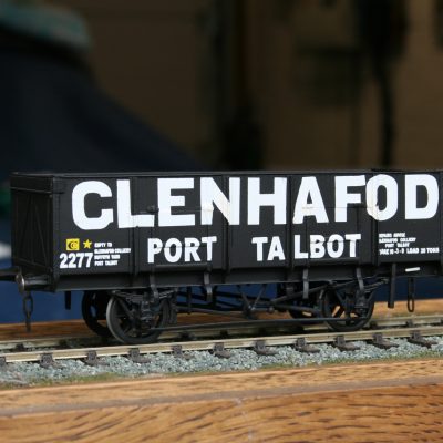 7mm. scale GWR Dia.N32 20T. Loco Coal Wagon "Glenhafod Port Talbot" r/n 2277, black livery.