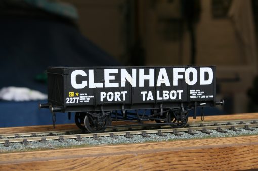 7mm. scale GWR Dia.N32 20T. Loco Coal Wagon "Glenhafod Port Talbot" r/n 2277, black livery.