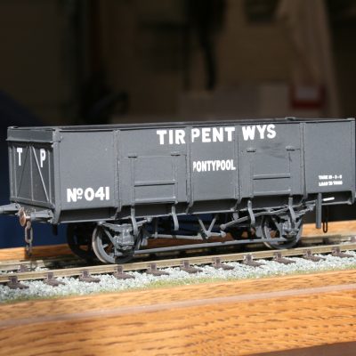 7mm. scale GWR 20T. Loco Coal Wagon Dia.N32 in "Tirpentwys Pontypool" livery r/n 041.