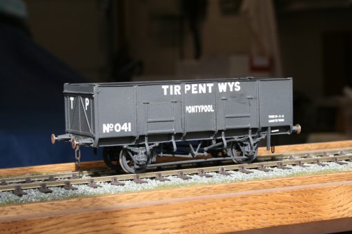 7mm. scale GWR 20T. Loco Coal Wagon Dia.N32 in "Tirpentwys Pontypool" livery r/n 041.