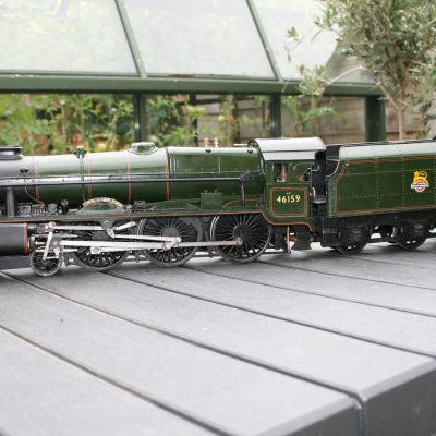 Gauge One BR(M) Class 6P Re-built Royal Scot 4-6-0 tender locomotive r/n 46159 "The Royal Air Force" Early Crest livery.