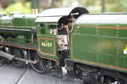 Gauge One BR(M) Class 6P Re-built Royal Scot 4-6-0 tender locomotive r/n 46159 "The Royal Air Force" Early Crest livery. - Image 6
